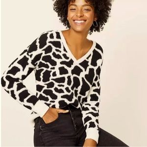 Loft Plus Animal Print Sweater